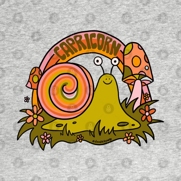 Capricorn Snail by Doodle by Meg